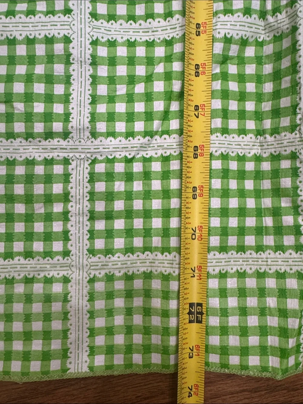 Vintage outdoor tablecloth.  74”x51.5”